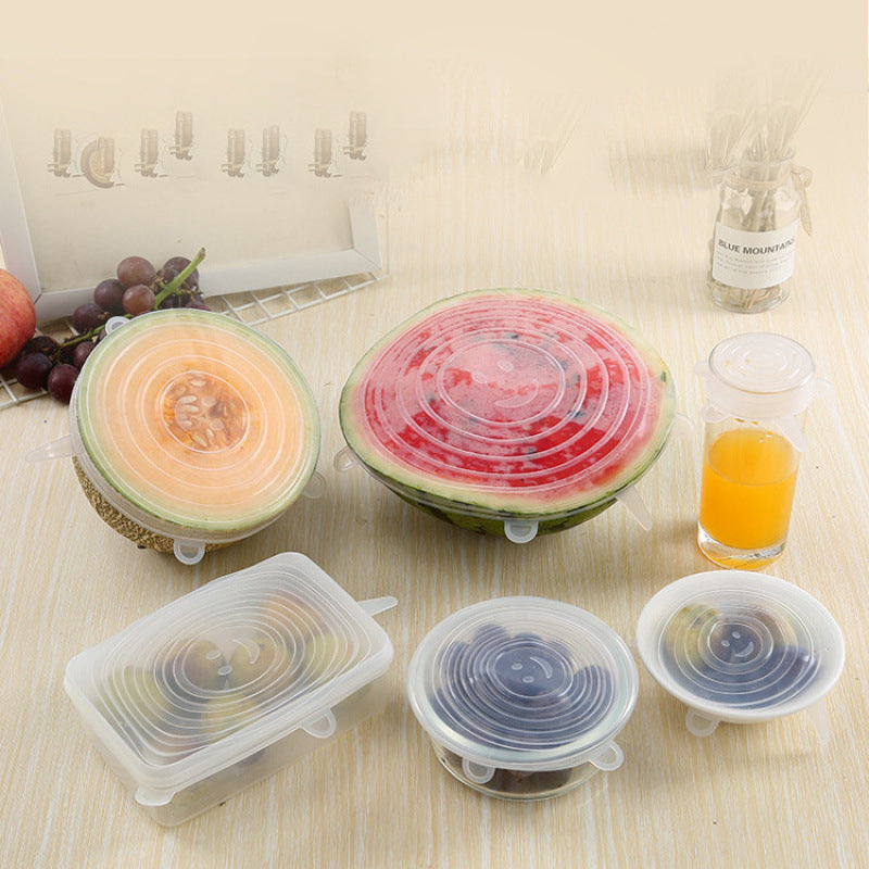 Terra Reusable Silicone Stretch Lids (6-Piece Set)