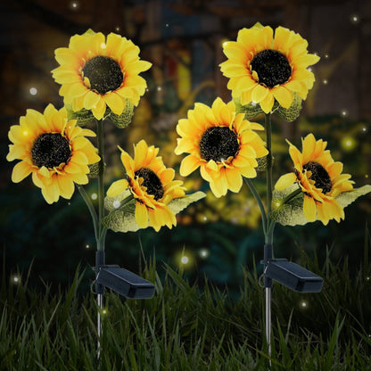 🌞Women's Equality Day - Solar LED Sunflower Garden Lights-29.6inch/75cm 🌻