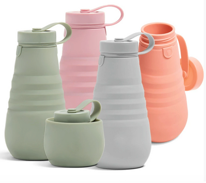 Terra 600ml Collapsible Silicone Water Bottle