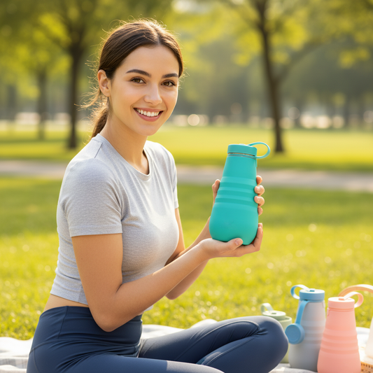 Terra 600ml Collapsible Silicone Water Bottle