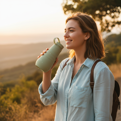 Terra 600ml Collapsible Silicone Water Bottle