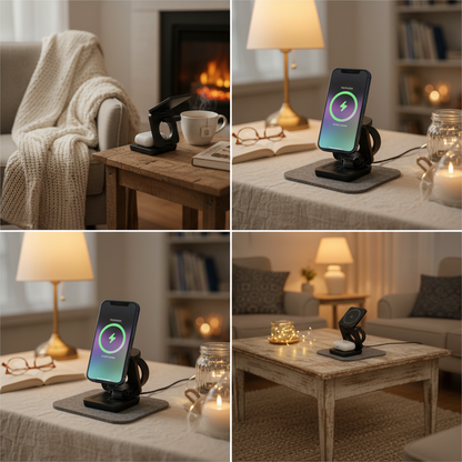 Terra 3-in-1 "Origami" Magnetic Wireless Charger