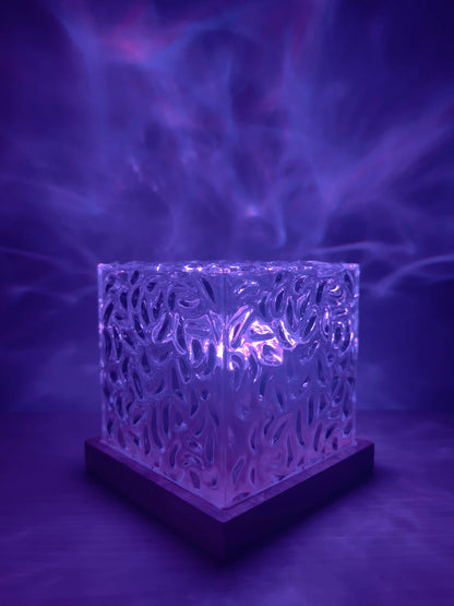 AuroraGlow Night Light Projector with Remote – 16 Ocean Wave Colors Lamp