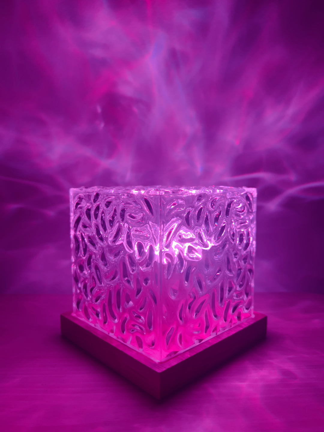 AuroraGlow Night Light Projector with Remote – 16 Ocean Wave Colors Lamp