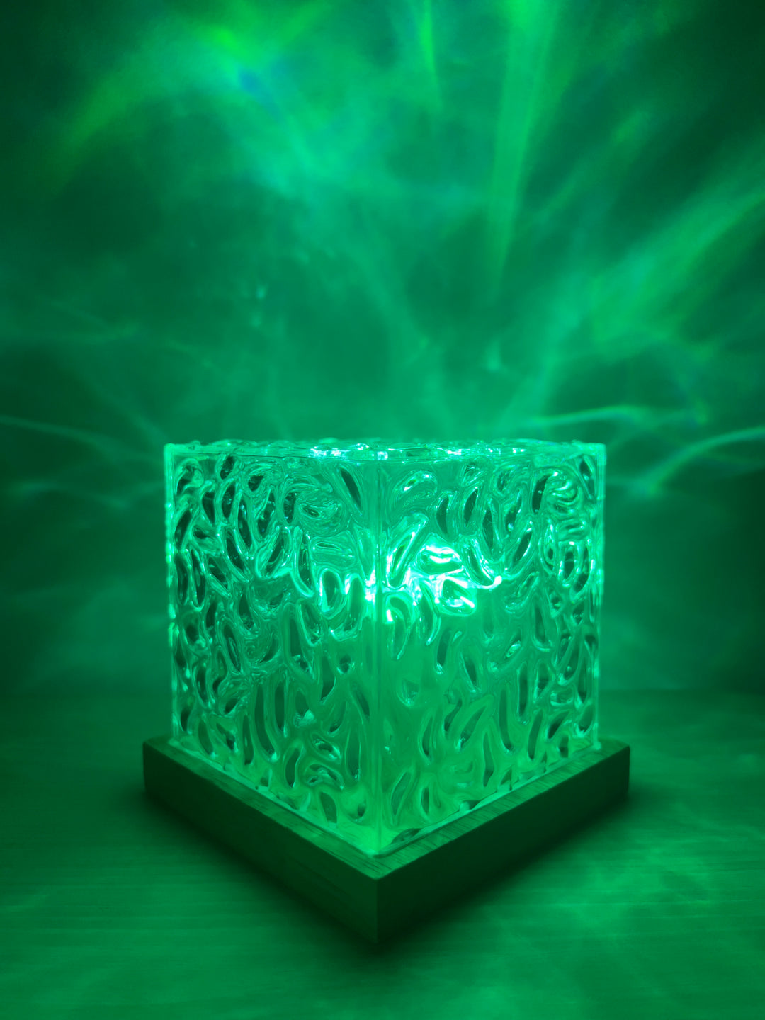 AuroraGlow Night Light Projector with Remote – 16 Ocean Wave Colors Lamp